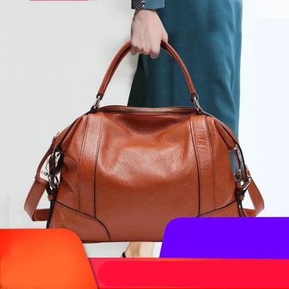 European And American Leather Top Layer Cowhide Bag For Ladies - Thachy76shops