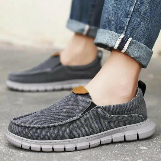 Men's Canvas Shoes Lightweight Casual Loafers & Slip-Ons Renfan