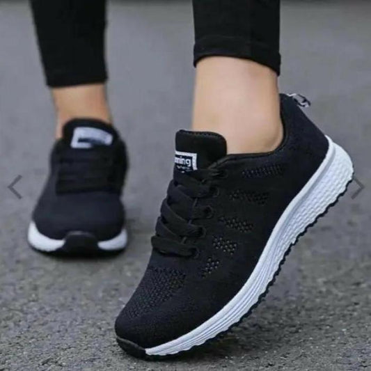 Sports Sneakers Women Casual Shoes Fashion Breathable Walking Mesh Flat Shoes - Thachy76shops