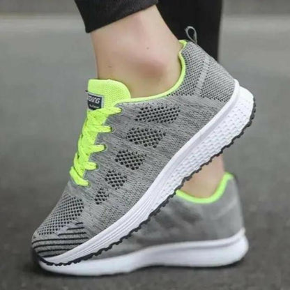 Sports Sneakers Women Casual Shoes Fashion Breathable Walking Mesh Flat Shoes - Thachy76shops