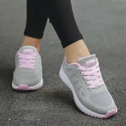 Sports Sneakers Women Casual Shoes Fashion Breathable Walking Mesh Flat Shoes - Thachy76shops